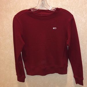 Tommy Jeans Womens Size XXS Long Blouse Red New With Tags